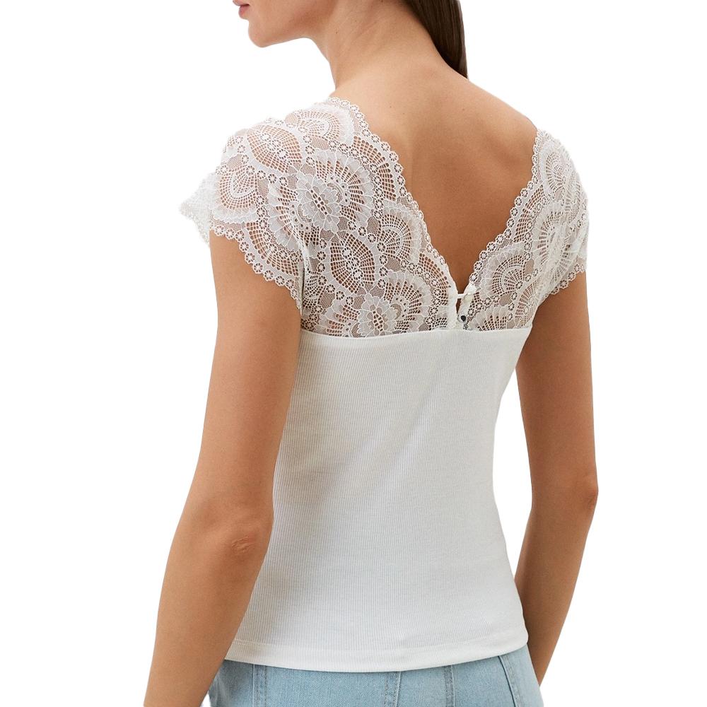 Morgan T-Shirt Blanc Femme Morgan Delo