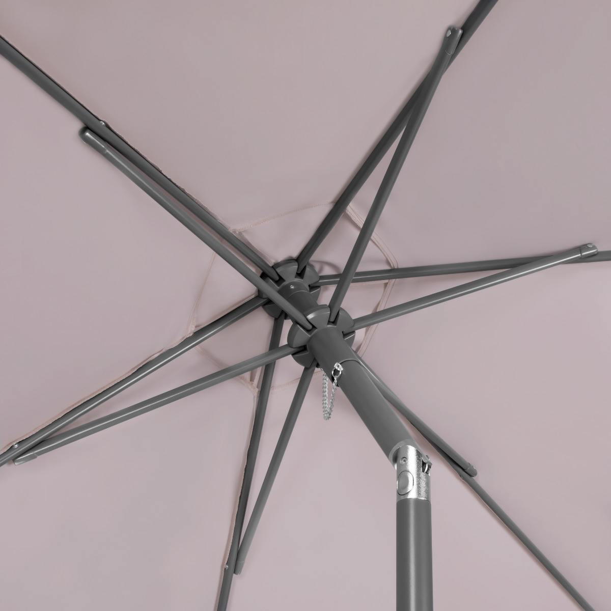 VONROC Torbole 200cm Premium parasol met voet - White