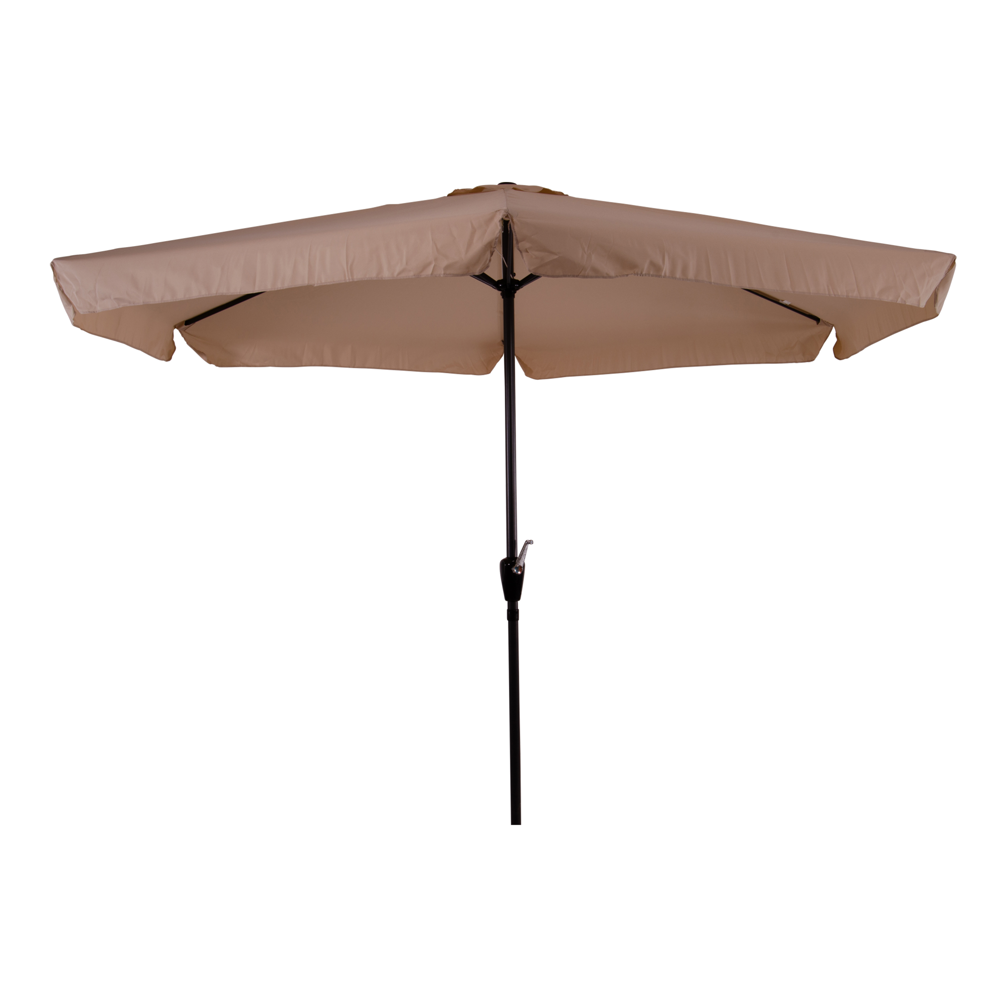 CUHOC Parasol ecru Ø3m met Redlabel parasolhoes en voet