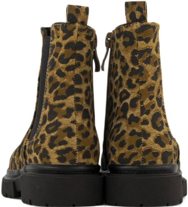 Graceland - Enkellaarsjes - Panterprint - Beige/Zwart