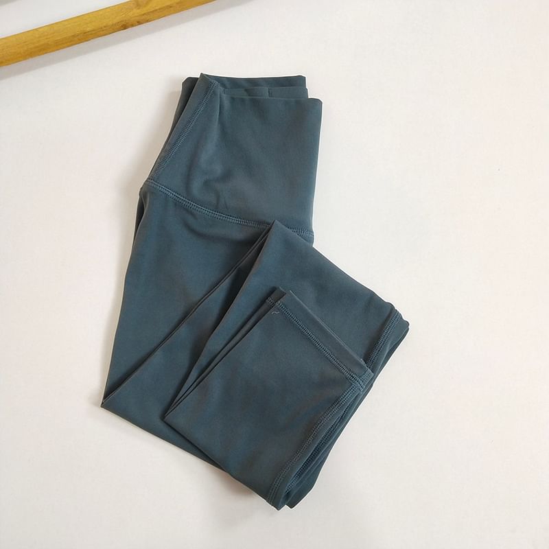 Runyz - Effen racerback sportbeha / legging met hoge taille
