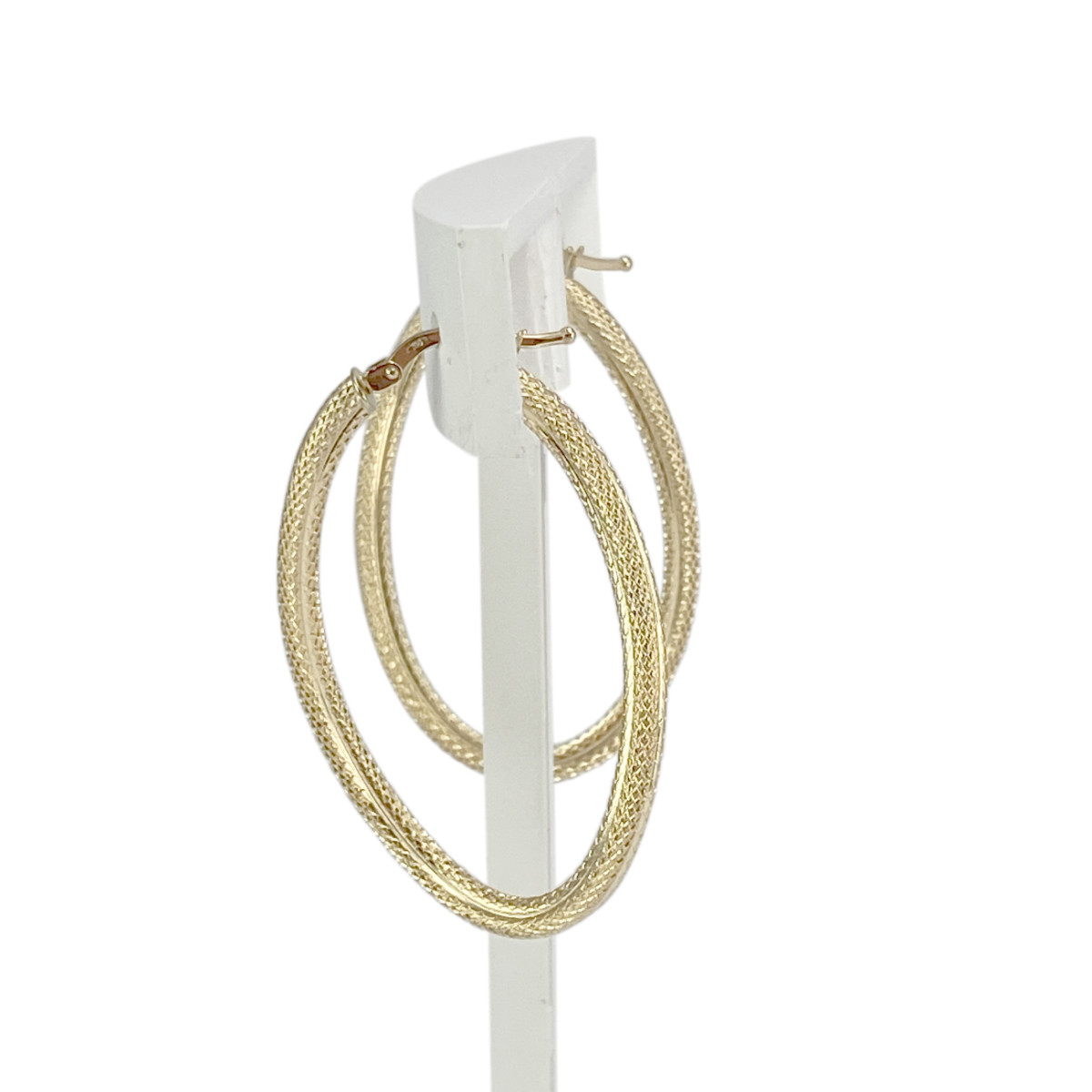 Boucles d'oreilles d'occasion or 750 jaune