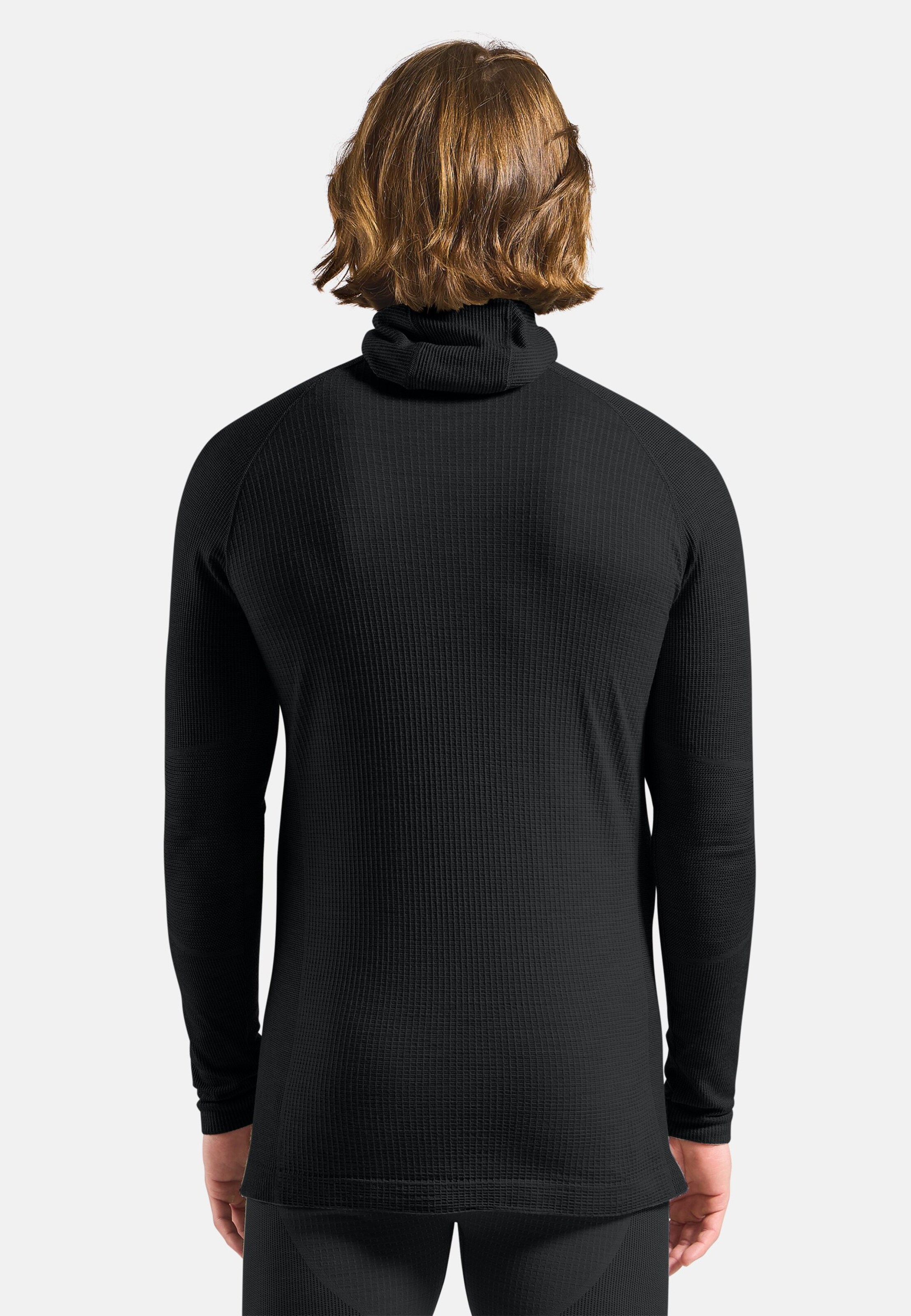 Seamless Performance Wool Funktionsshirt mit Gesichtsschutz in black