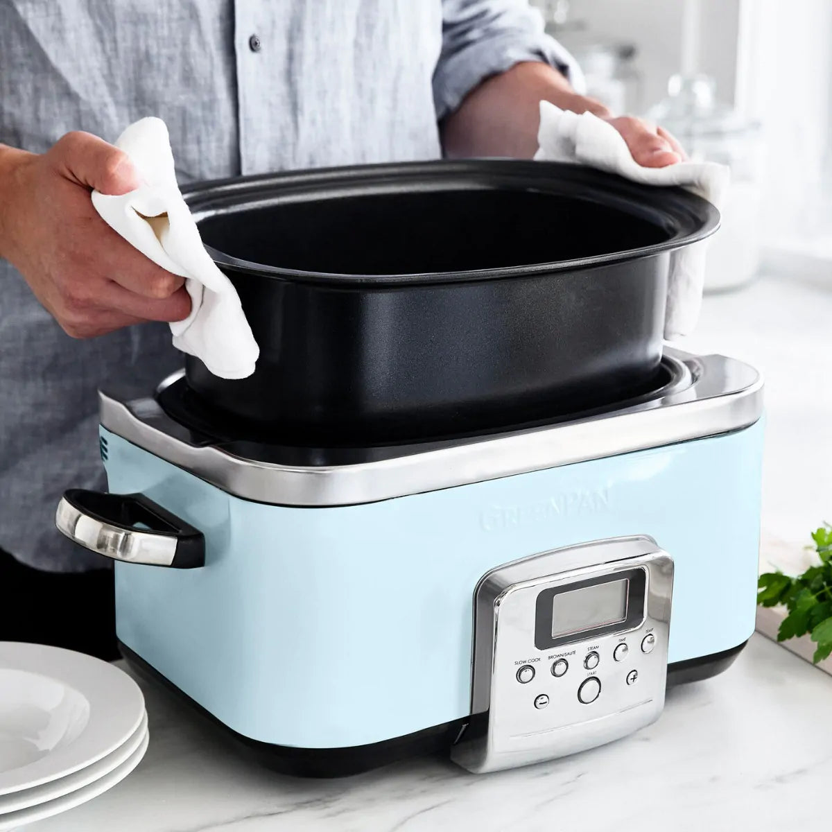 Greenpan Electricals Slow cooker 6L - Blue Haze