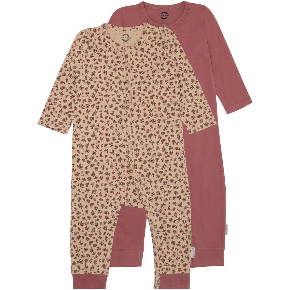 Køb Mikk-Line Rose Brown 2-Pak Natdragt