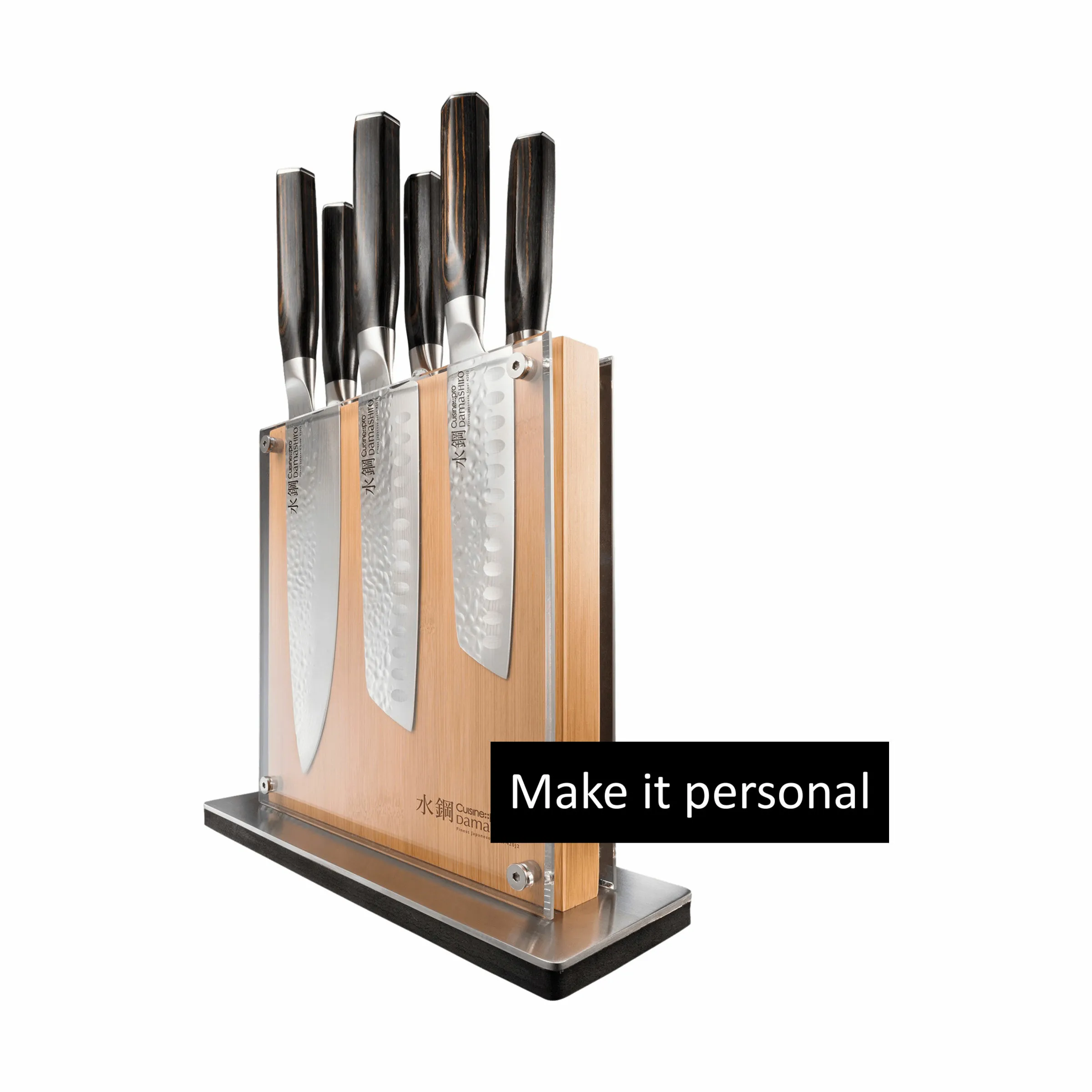 THE CUSTOM CHEF™ Damashiro® EMPEROR Shi Knivblok - 7 dele