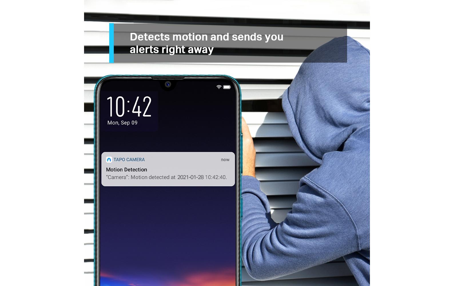 Netzwerkkamera Tapo C210TP-Link Schwenk/Neige-Heimsicherheits-WLAN-Kamera