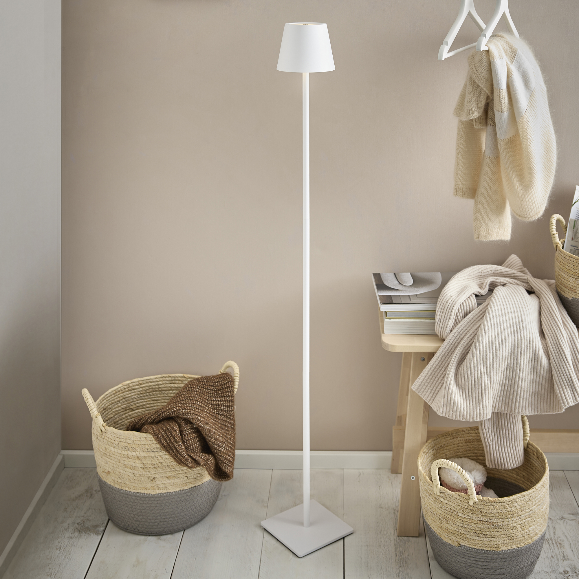 LED-Lampe Akku, weiß, 120 cm