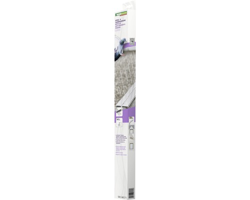 Windhager Spikes duivenafweermiddel, vogel- en duivenafweermiddel Classic, 60 cm lang x 5,8 cm, 24 aluminium spikes