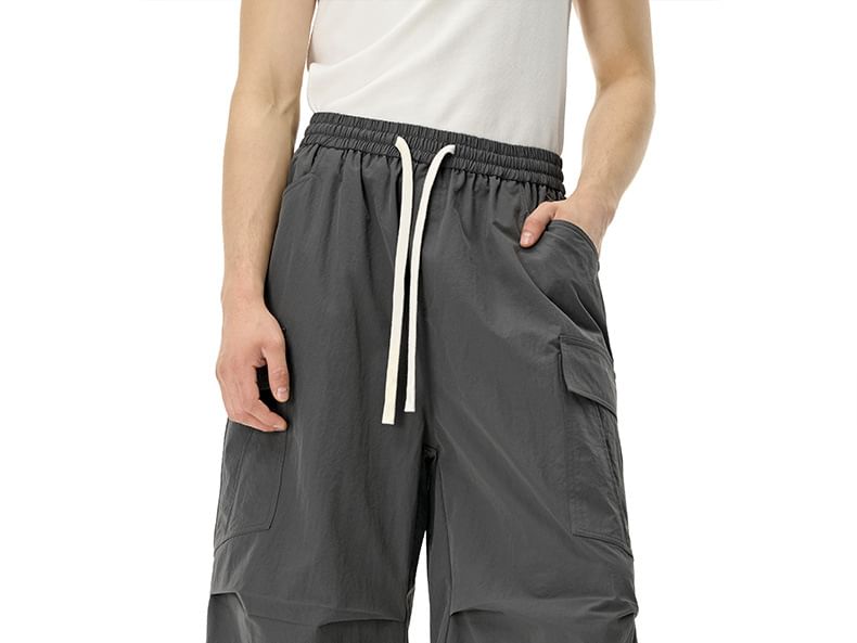 Newin - Cargo Capri-broek met trekkoordtaille