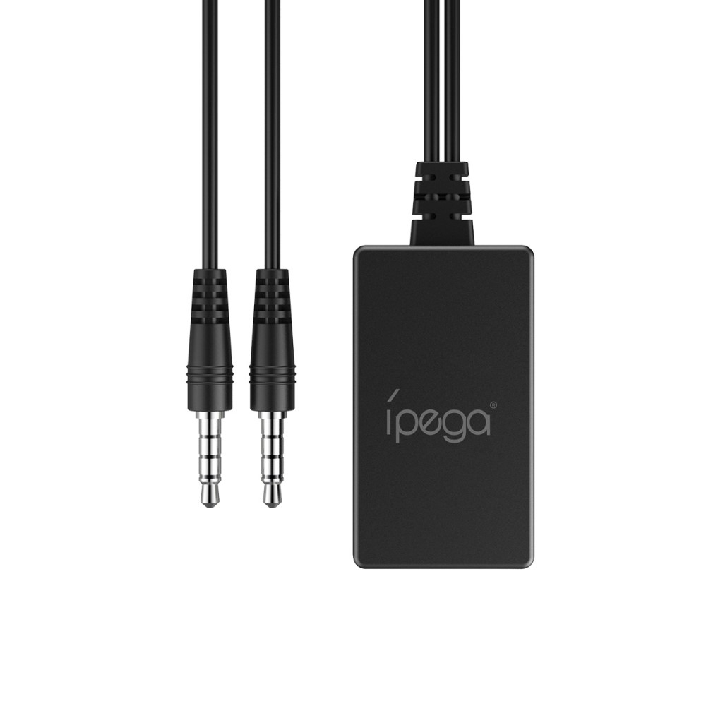 2in1 Dual 3.5mm AUX Klinke Audio Konverter Adapter für Nintendo Switch / Switch OLED / Switch Lite - Schwarz