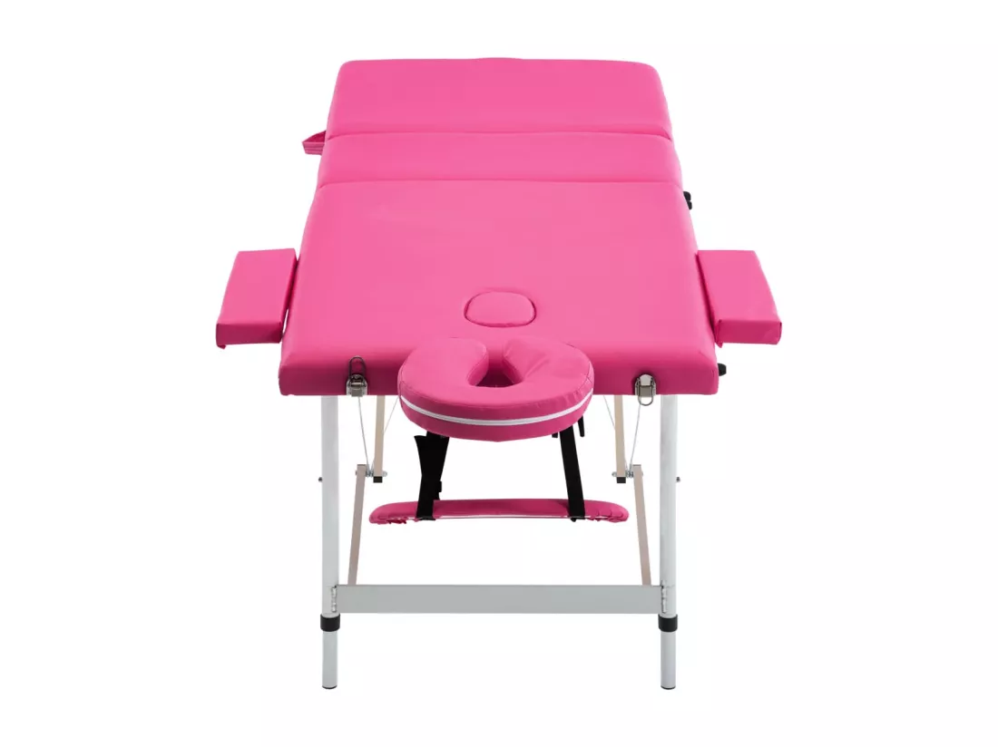 Table de massage pliable argenté 191 x 70 x 59 cm 02_0001827