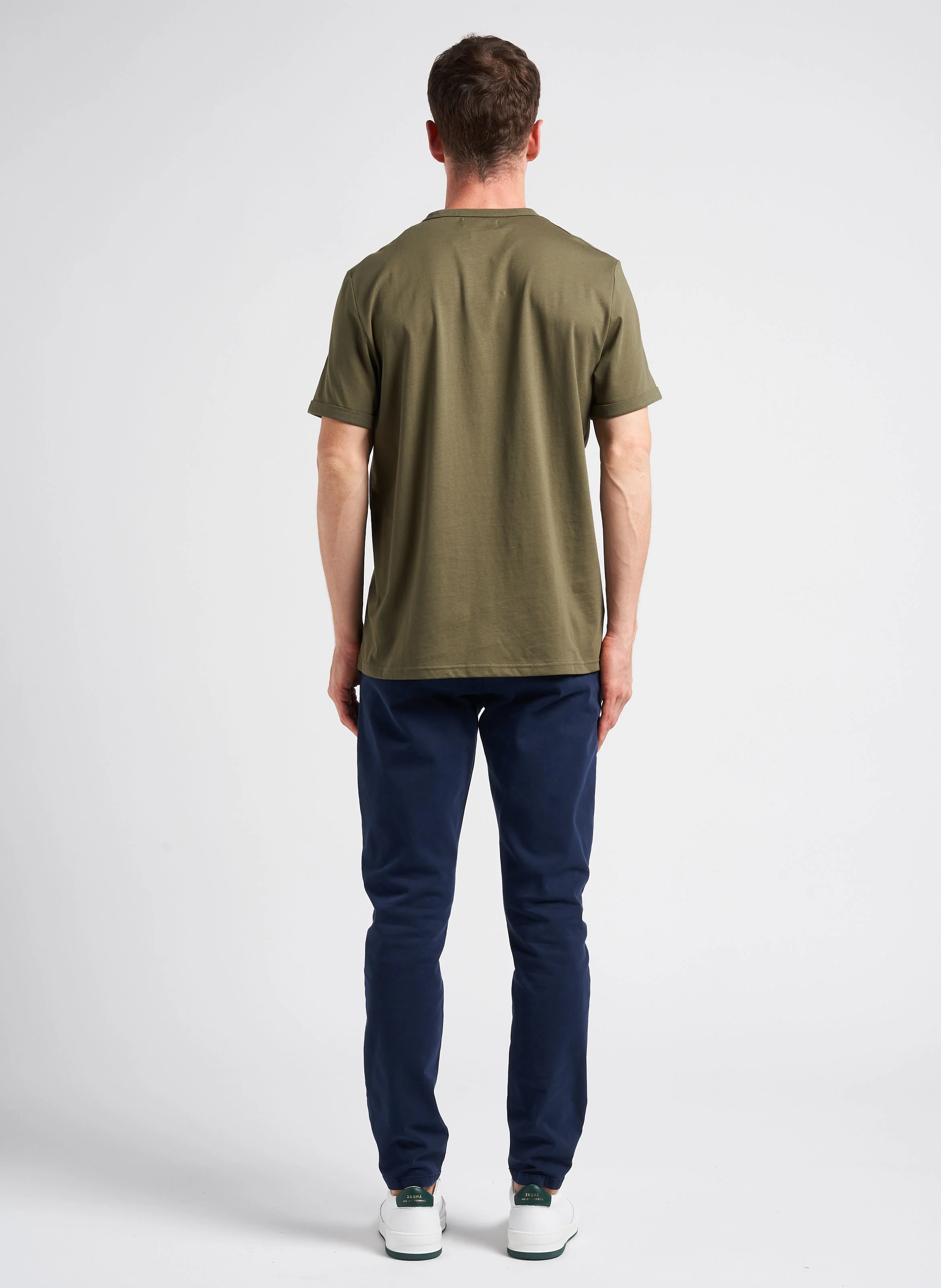 LAVIS - Pantalon droit en coton bio mélangé | Bleu