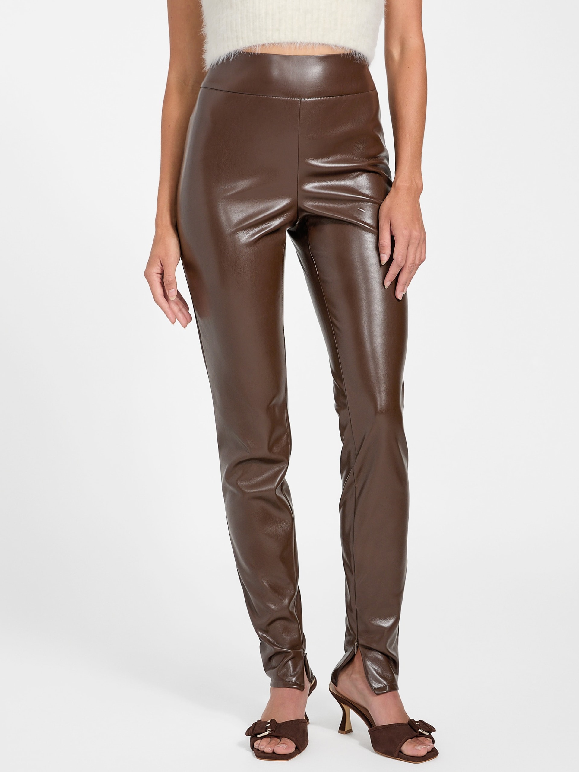 Leggings Prescilla em couro sintético