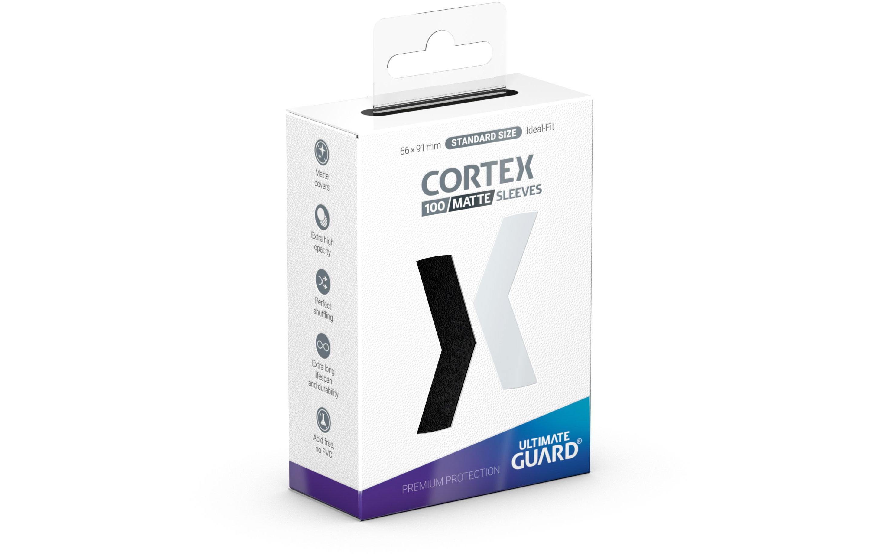 Kartenhülle Cortex Sleeves Standard Matt-Schwarz 100Ideal-Fit Sleeves 66 x 91 mm