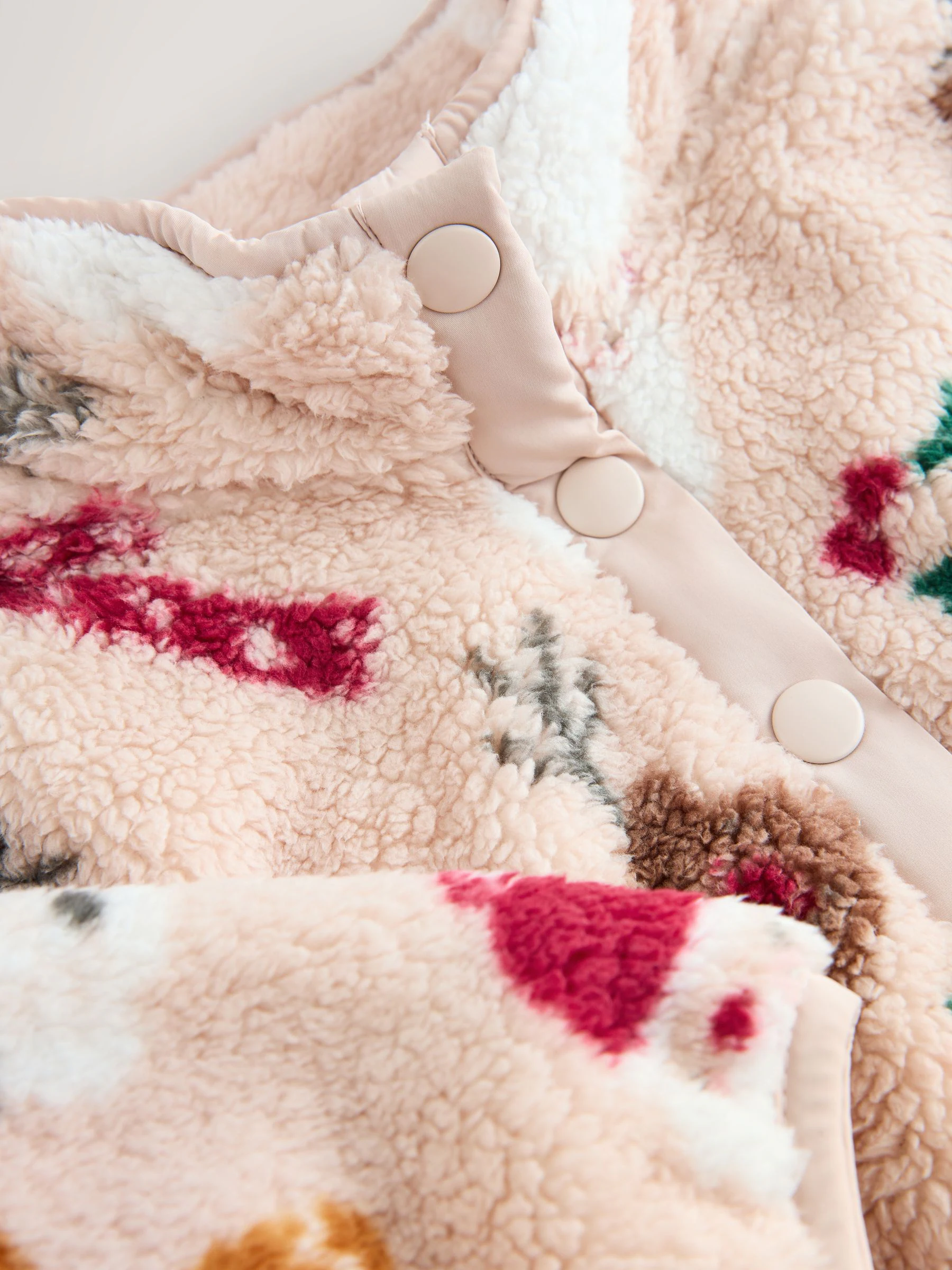 Neutraal - Half Popper Fleece (3mnd -7jr)