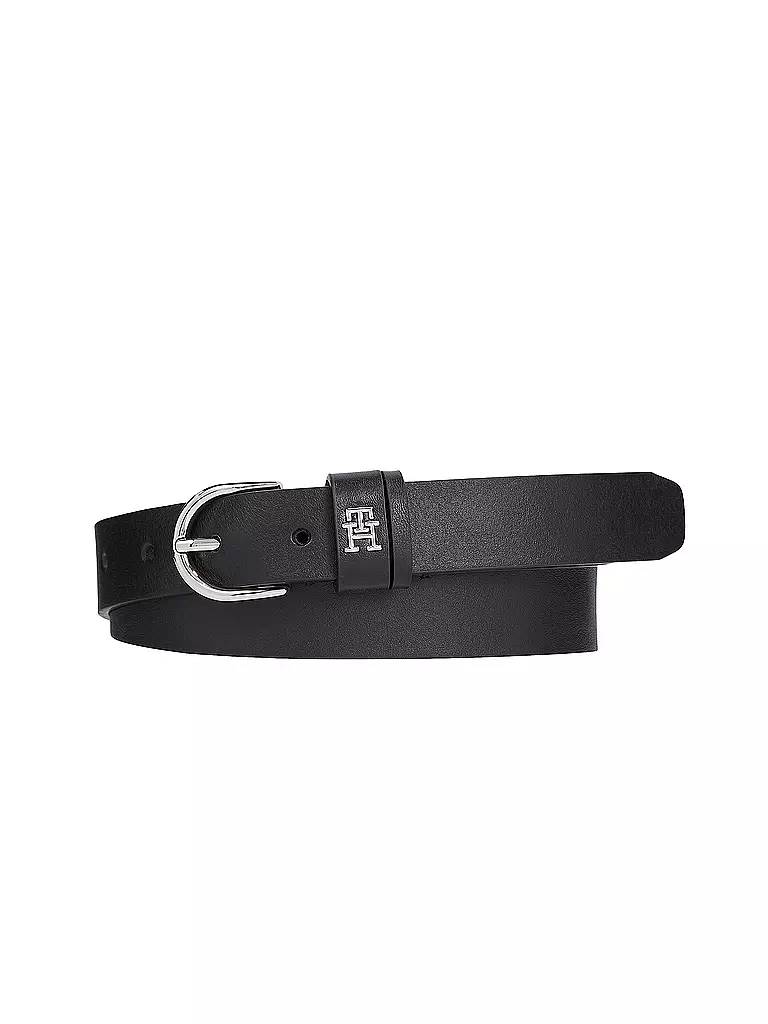 TOMMY HILFIGER Ledergürtel schwarz