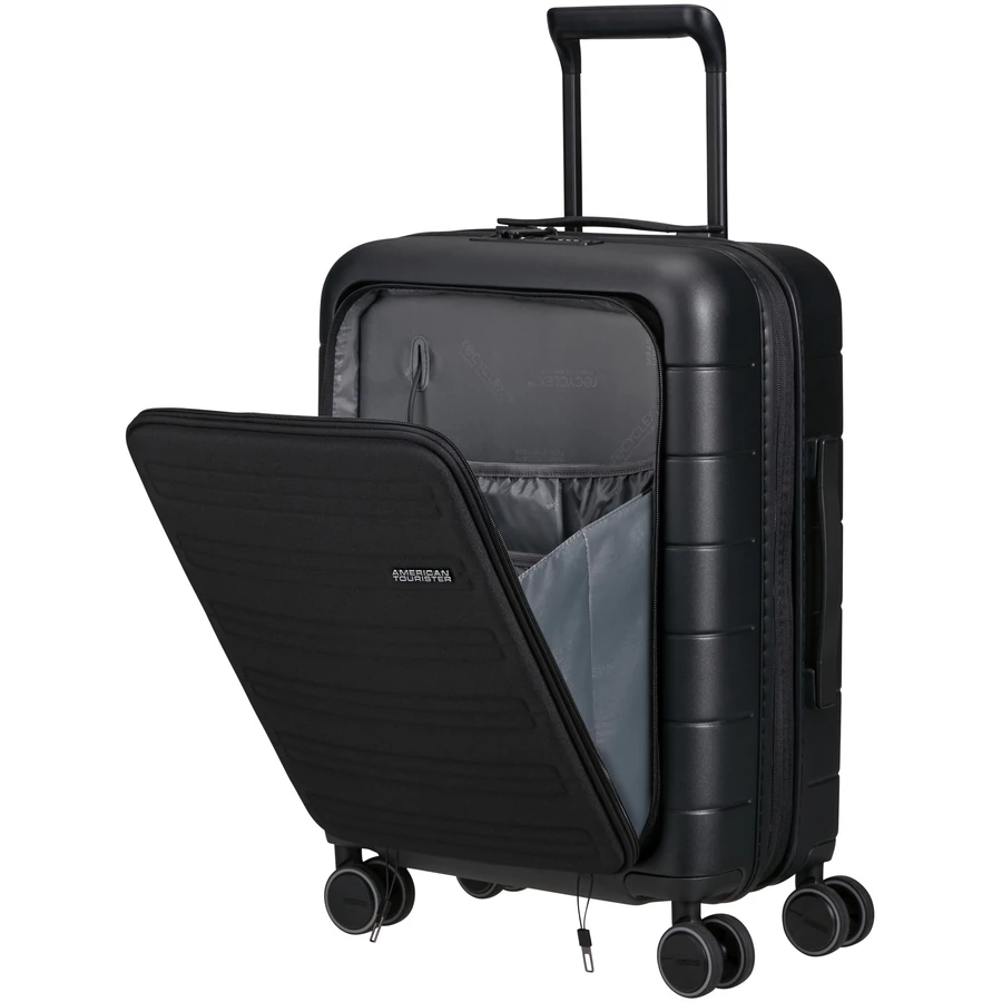 American Tourister Novastream - 4-Rollen Kabinentrolley Smart 55 cm erw. USB dark slate