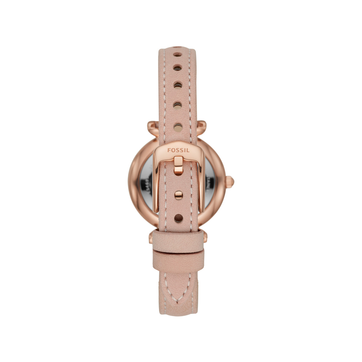 Montre FOSSIL femme acier doré rose bracelet cuir rose