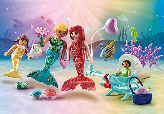 Playmobil - Kærlig havfruefamilie (71469)