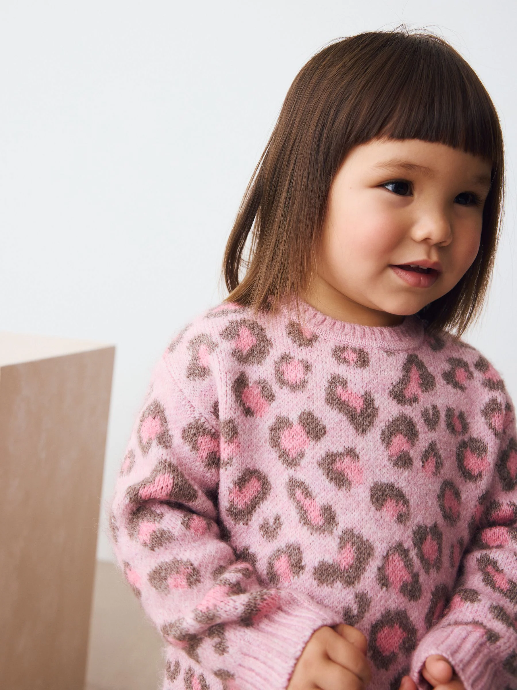 Roze - Leopard Print Jumper Dress (3mths-7yrs)