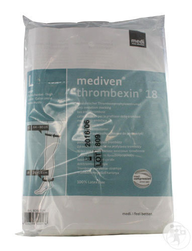 Mediven Thrombexin 18 Bas De Contention KK1 Cuisse Blanc Taille Large 1 Paire (8060204)