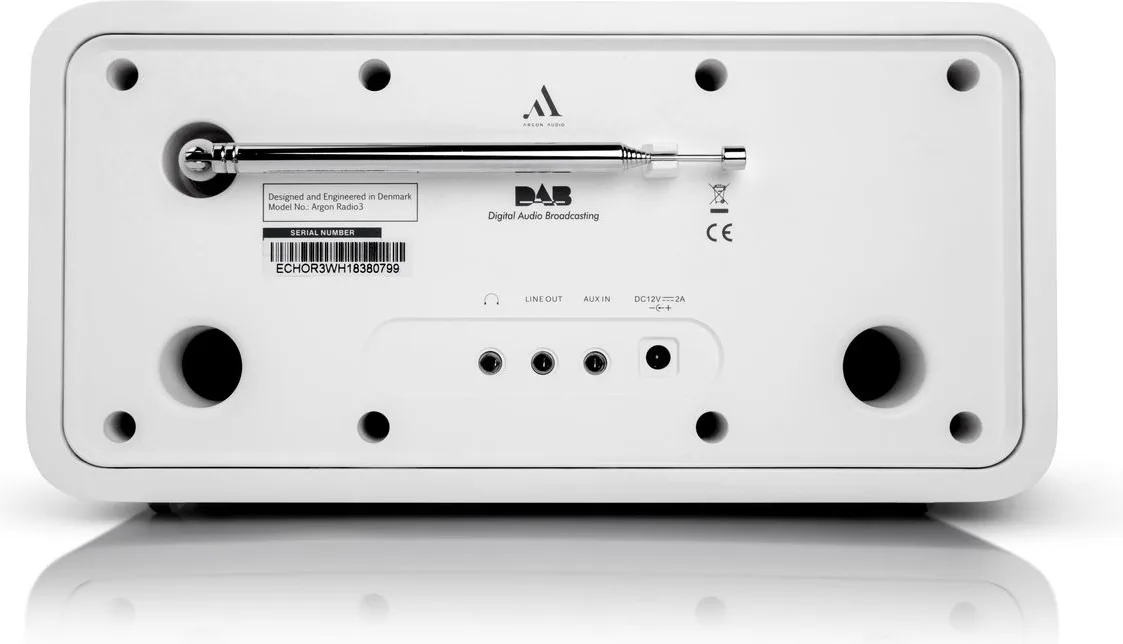 Argon Audio Radio 3 Blanc Radios réveils