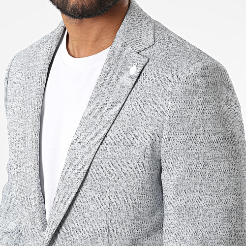 Veste Blazer CK-018 Bleu Marine Chiné