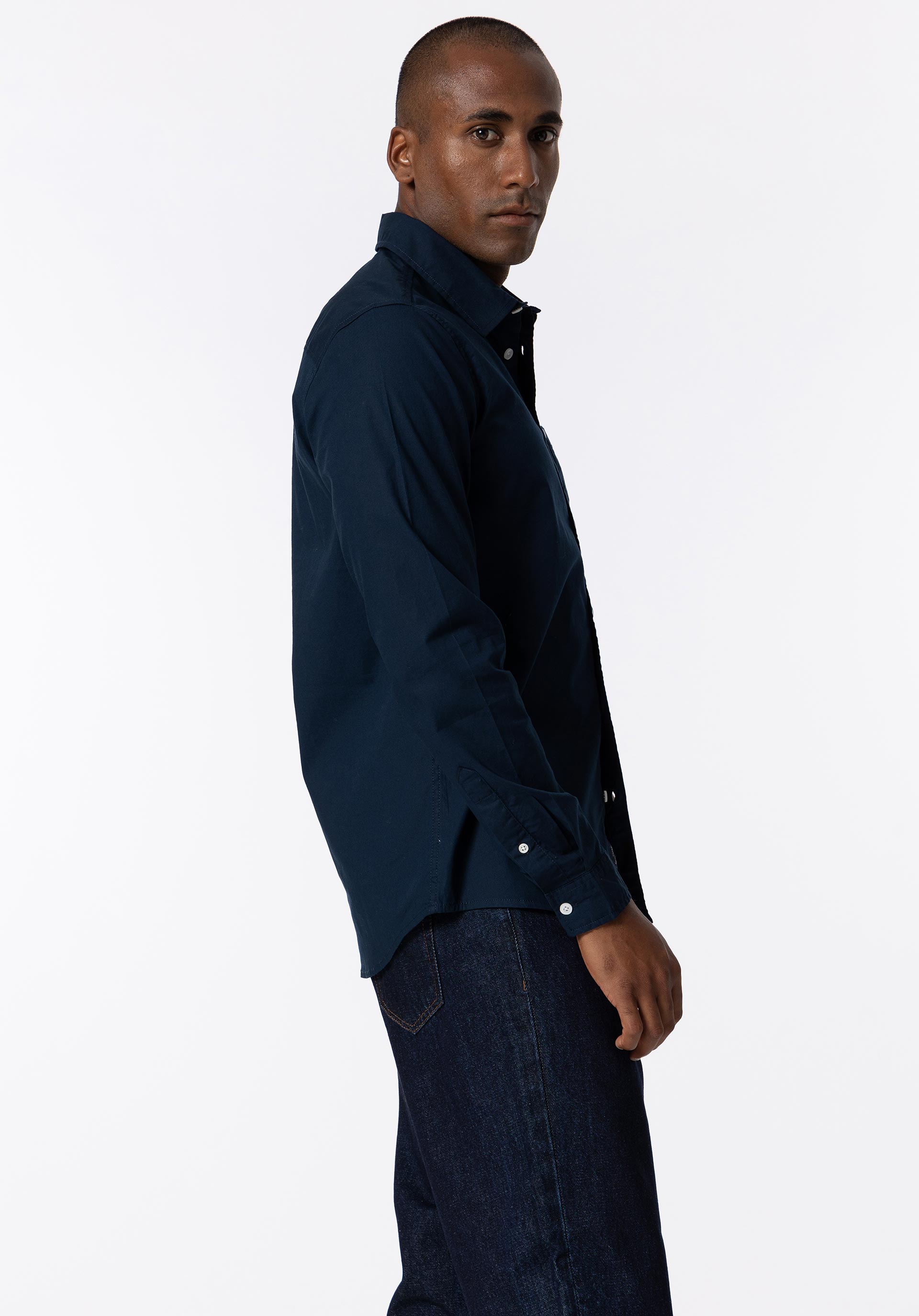 Camisa Slim Fit Popelina