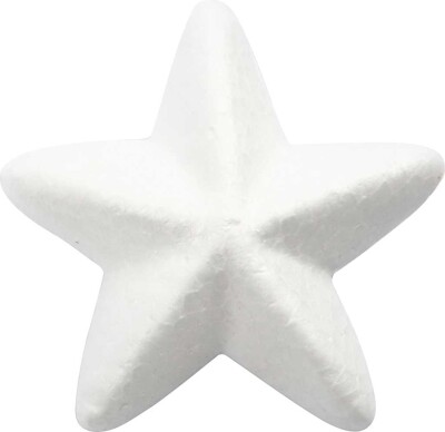 Stjerne - B 6 CM - Hvid - 50 Stk