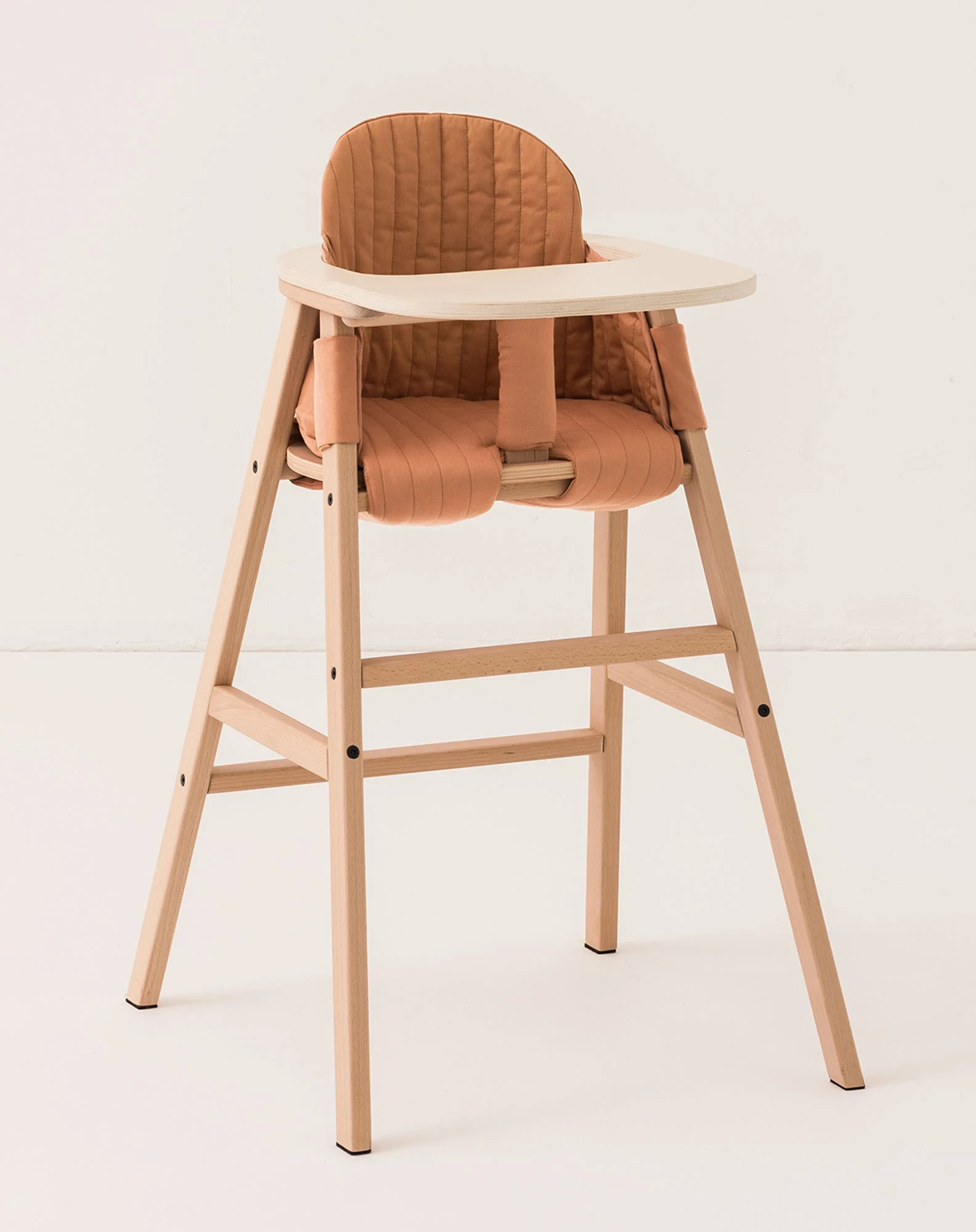 Ensemble chaise évolutive 3 en 1 avec plateau et coussin growing green | Orange