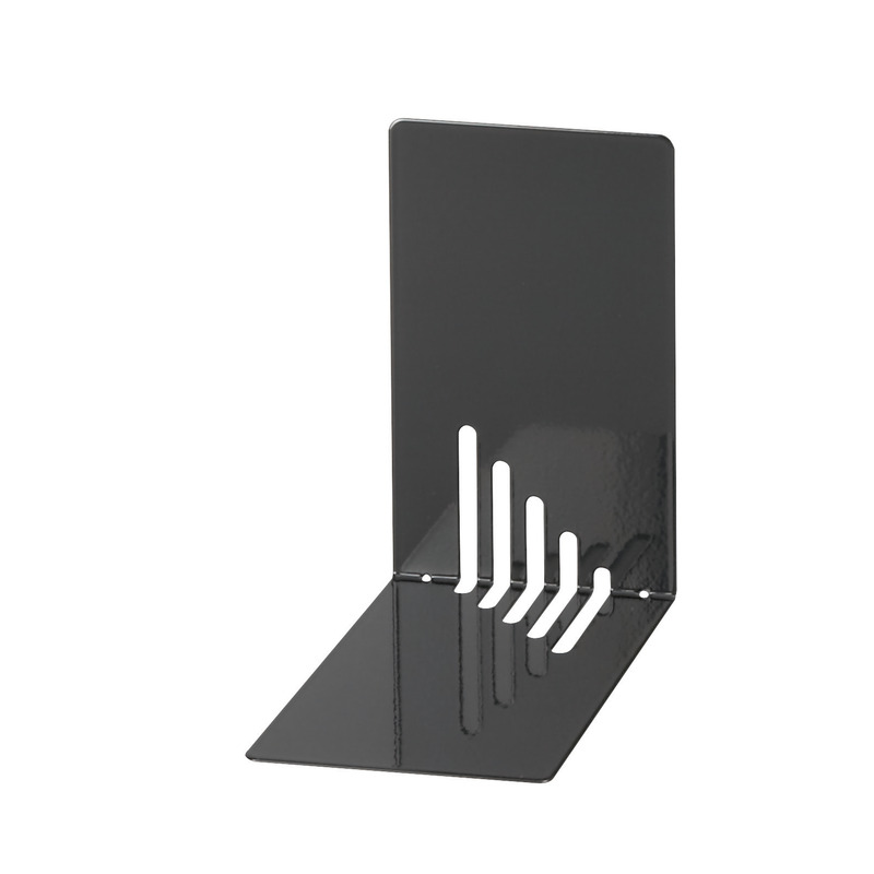 Maul Buchstützen Metall, schmal, schwarz