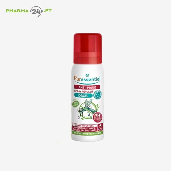 Puressentiel SOS Inset Cof Bebe Smurf Puressentiel SOS Insetos Bebé Spray Repelente 60ml   SOS Insetos Bebé Creme Multi-Calmante 30ml   Oferta de babete Smurfs