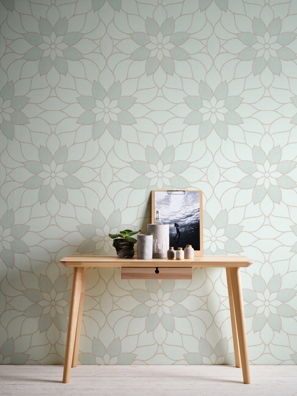 Vliestapete NEUE BUDE 2.0 - grün - Floral - 10 Meter