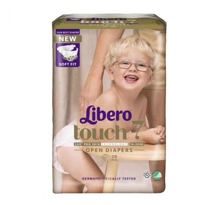 Libero Touch 7 Åben Ble 16-26 kg. - 20 stk.