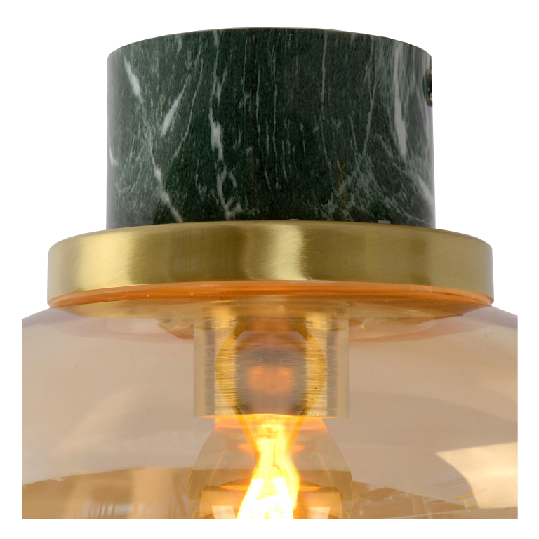 Lucide Lorena plafondlamp Ø23 badkamer IP44 fumé