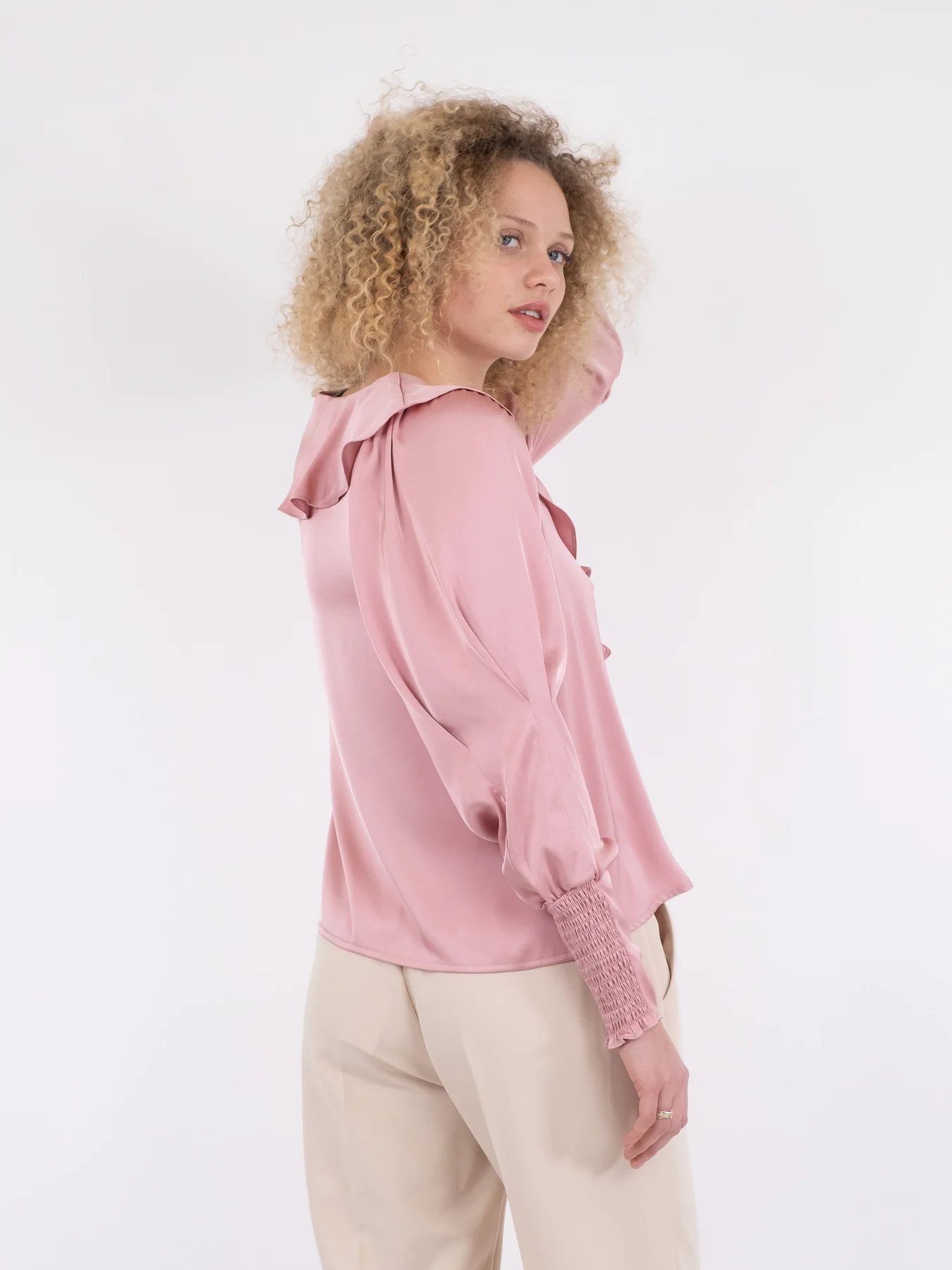 Neo Noir Sandie Sateen Blouse light pink