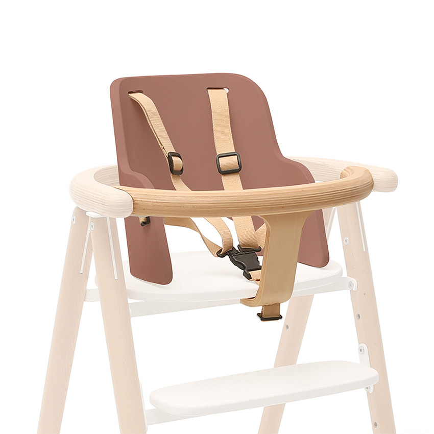 Baby Set avec harnais pour chaise haute Tobo bois de rose