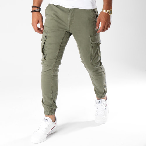 Pantalon Cargo Slim Fit Paul Flake Vert Kaki