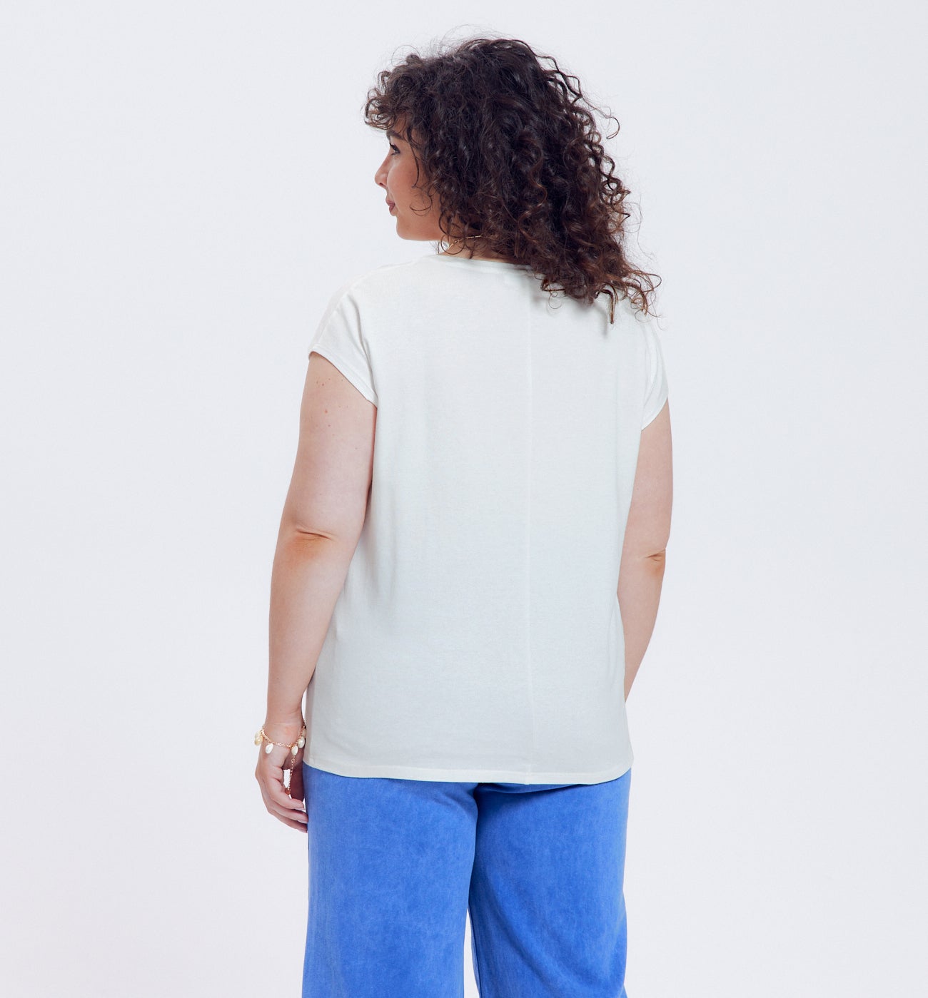 T-shirt à motif placé Femme - Imprimé multicolore
