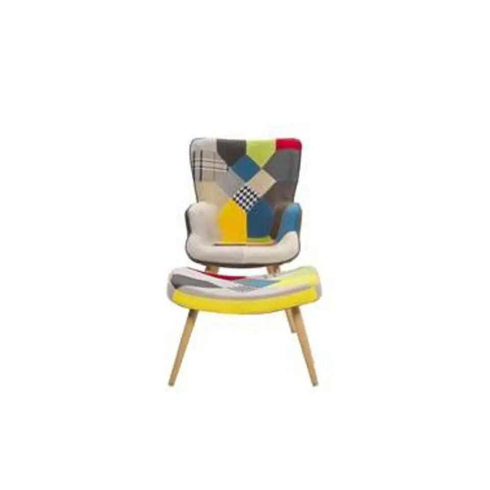 VEJLE II - Chesterfield fauteuil - Multicolor - Polyester