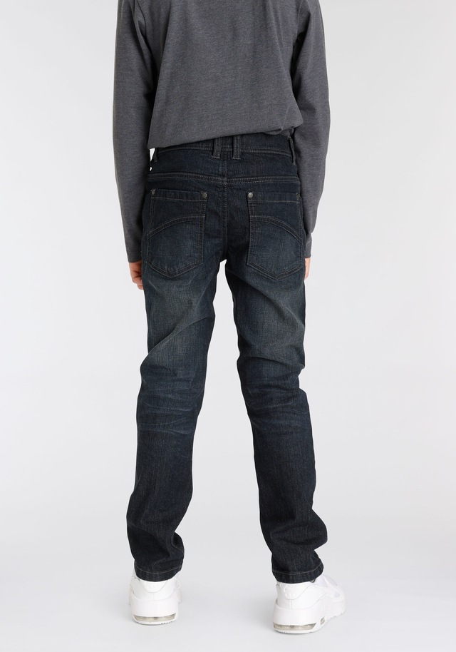 Arizona Stretch-Jeans », Basic-Jeans für Jungen«, gerade Beinform,  Used-Waschung,  niedrige Leibhöhe