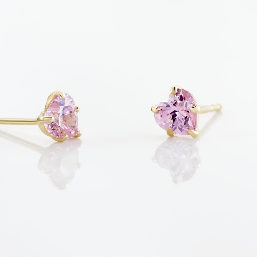 Boucles D'oreilles Puces Daria Or Jaune Oxyde