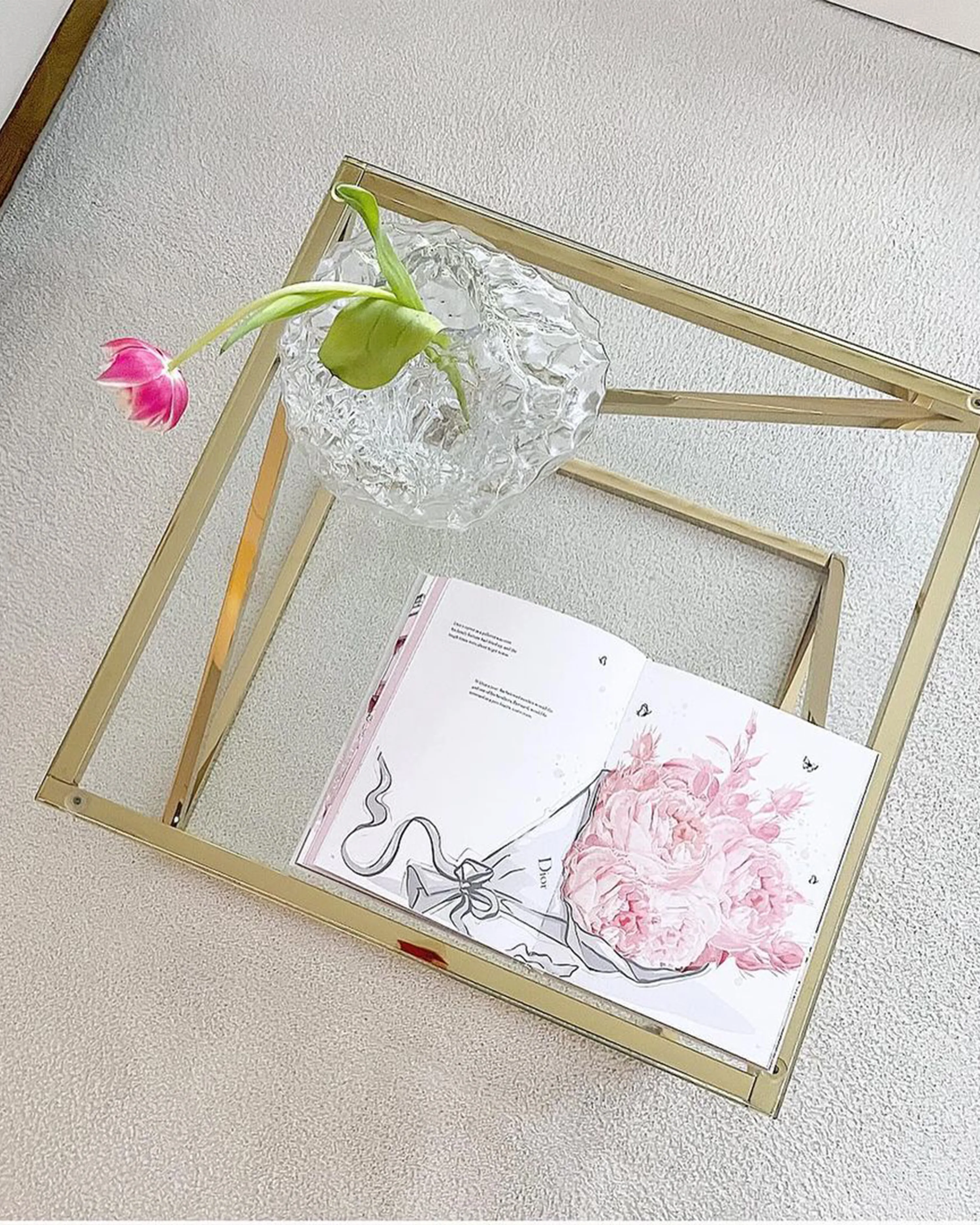 Salontafel BEVERLY Glas Goud