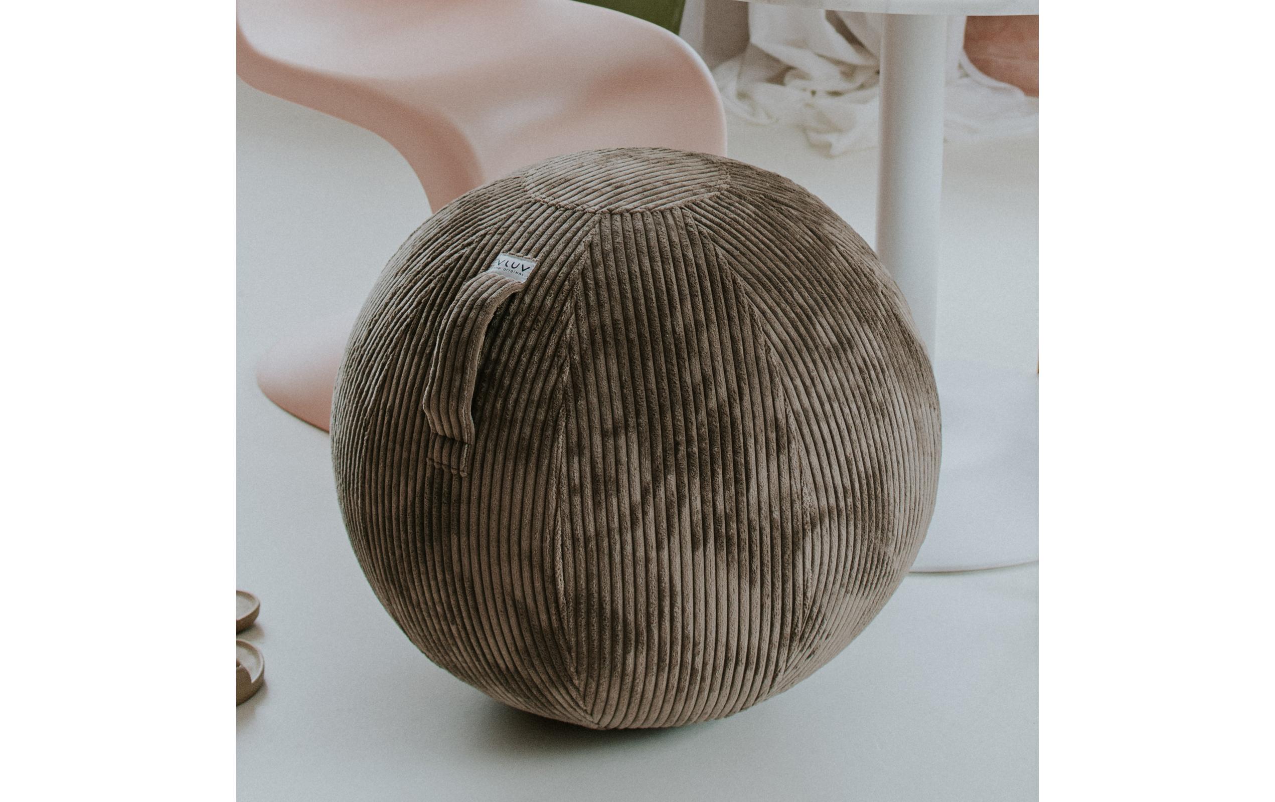 Sitzball Vlip Ø 60-65 cm, Nougat<br>Sitzball aus Stoff
