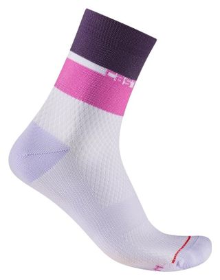 Chaussettes Castelli Elégente 12 Rose Violet