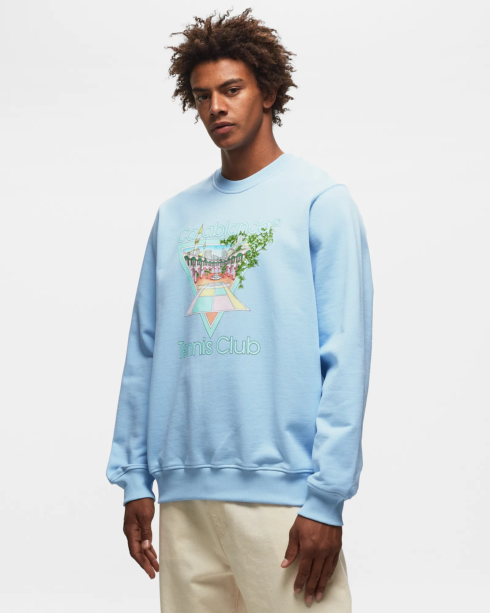 Casablanca TENNIS CLUB ICON PASTELLE PRINTED UNISEX SWEAT