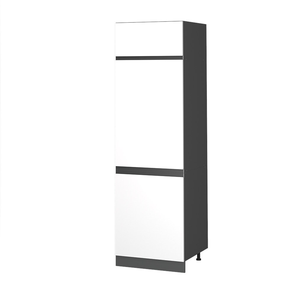 Vicco Kühlumbauschrank Küchenschrank Küchenmöbel R-Line J-Shape Anthrazit Weiß 60 cm modern