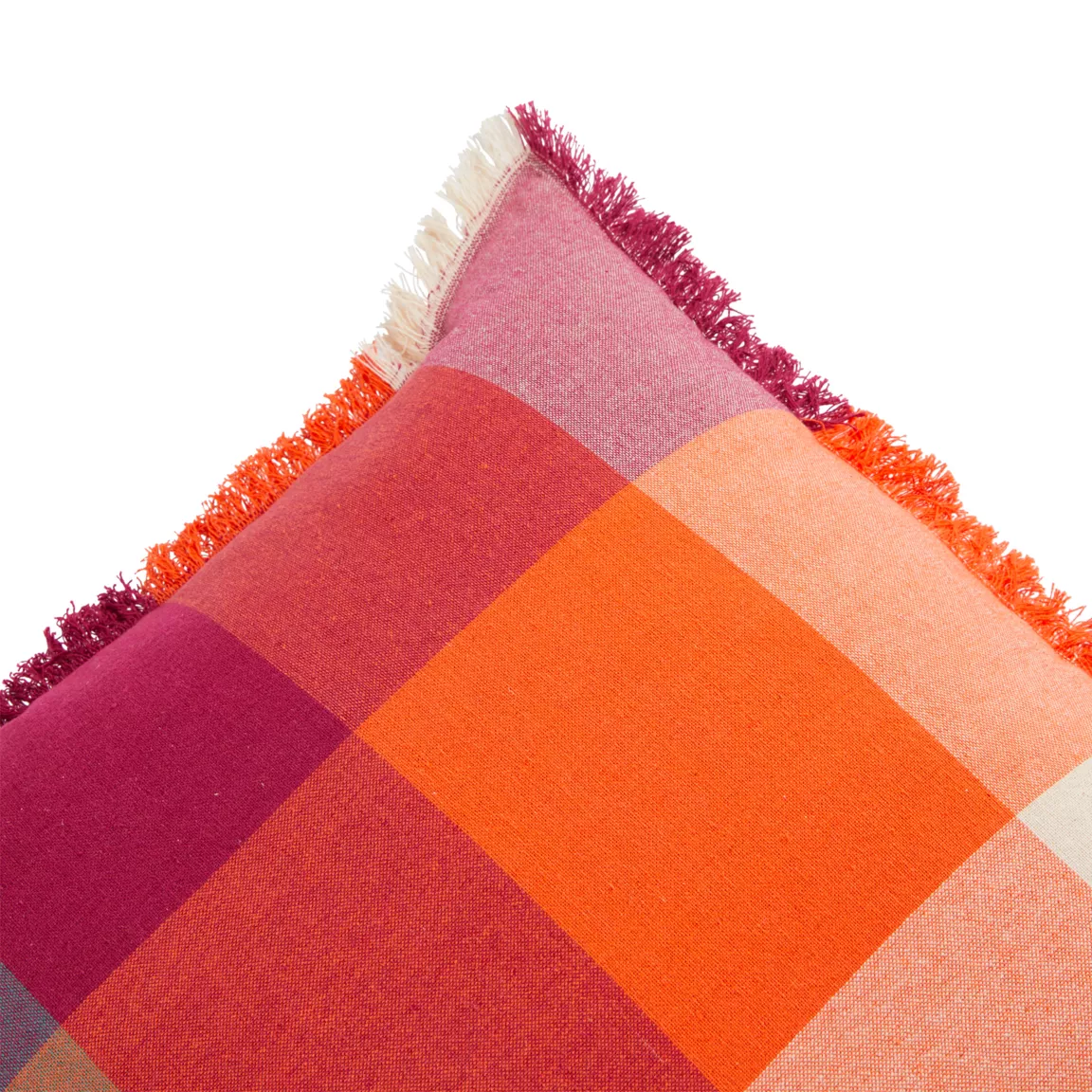 Coussin carré coton (45 x 45 cm) Madras Multicolore