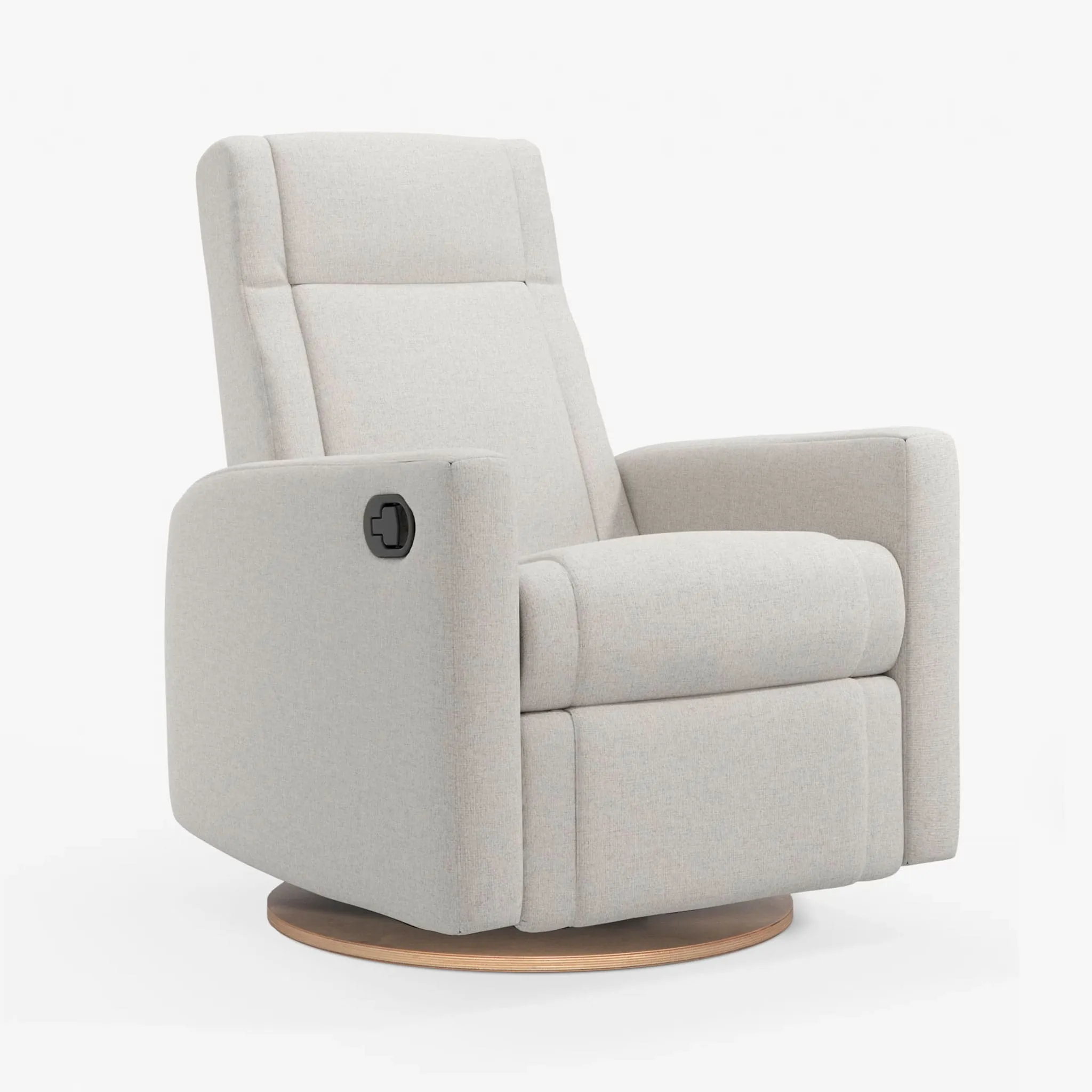 Jaymar BB Fauteuil Berçant et Pivotant Nelly - Alta™ Armor 091  Naturel (Exclusif Clément Tissu Alta™ anti-tache)